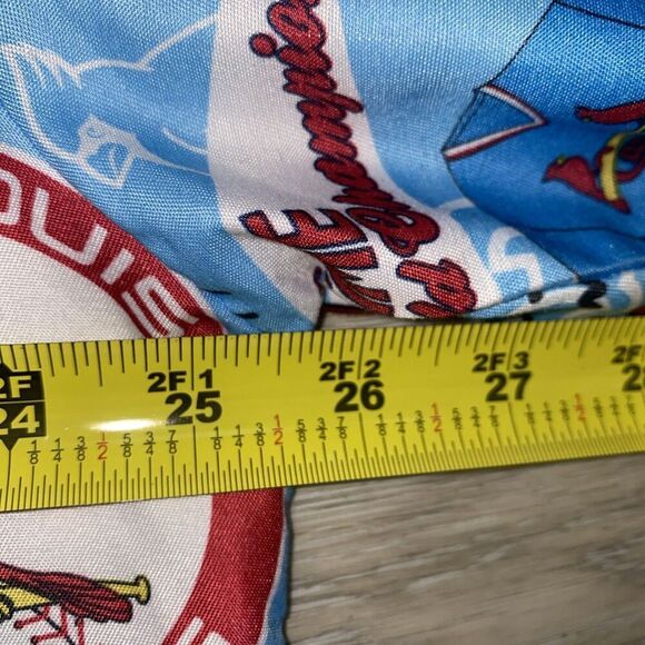 St Louis Cardinals Button Up Shirt Extra Large Adult Blue Baseball MLB Mens XL - Picture 3 of 5